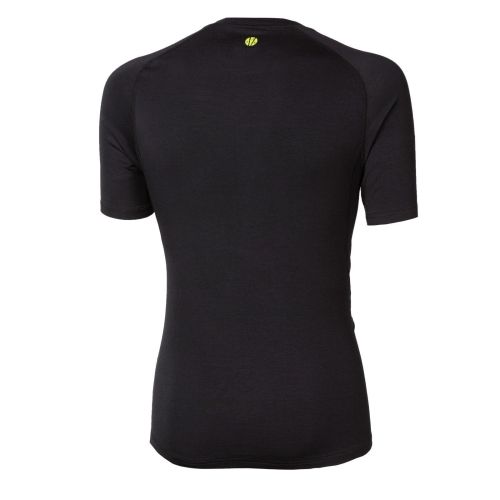 E NKR pánské tričko krátký rukáv bambus - XL-černá