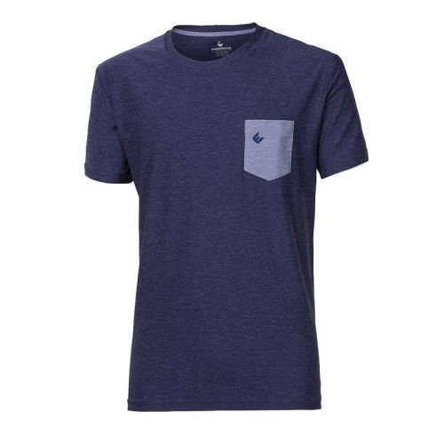 MARK pánské triko - M-tm.modrý melír