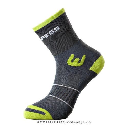 WALKING letní turistické ponožky - 6-8-šedá/zelená