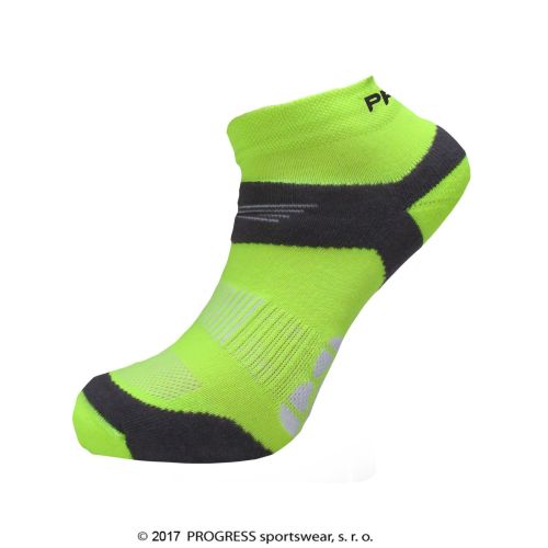 RUNNING SOX běžecké ponožky - 9-12-reflexní žlutá/šedá
