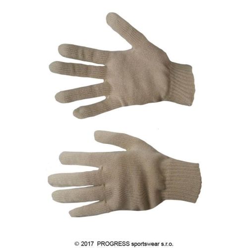 PLEXUS pletené rukavice - L/XL-béžová