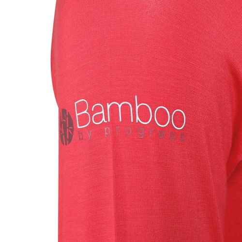 E NDRZ dmsk bambusov triko s dlouhm rukvem - S-jahodov