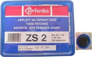 ZÁPLATY FERDUS ZS-2 PRŮMĚR 25MM BOX 100KS